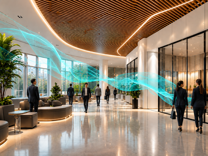 Premium commercial interior with Abella Africa scent experience